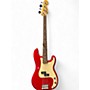 Used Fender Standard Precision Bass Red Electric Bass Guitar Red