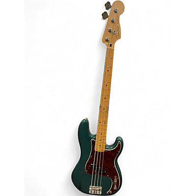 Used Fender Standard Precision Bass Sherwood Green Metallic Electric Bass Guitar