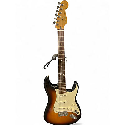 Used Fender Standard Roland Stratocaster 3 Tone Sunburst Solid Body Electric Guitar