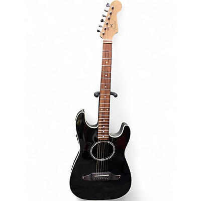 Used Fender Standard Stratacoustic Black Acoustic Electric Guitar