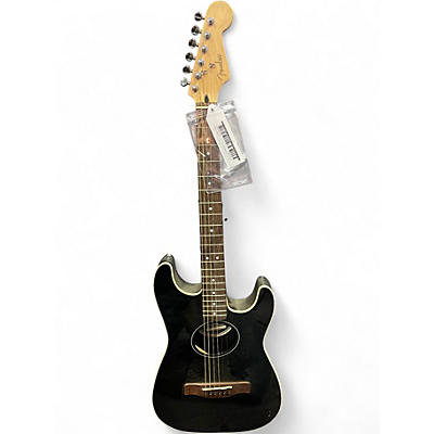 Used Fender Standard Stratacoustic Black Acoustic Electric Guitar