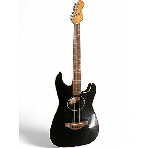 Used Fender Standard Stratacoustic black Acoustic Electric Guitar black