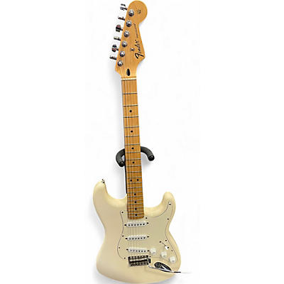 Fender Used Fender Standard Stratocaster Antique White Solid Body Electric Guitar