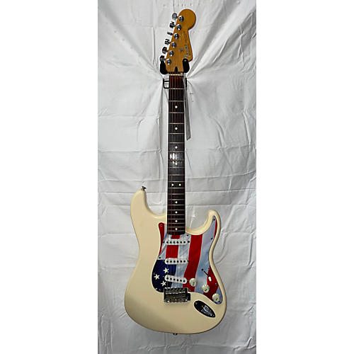 Fender Used Fender Standard Stratocaster Antique White Solid Body Electric Guitar Antique White