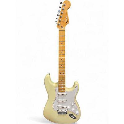Used Fender Standard Stratocaster Antique White Solid Body Electric Guitar