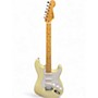 Used Fender Standard Stratocaster Antique White Solid Body Electric Guitar Antique White