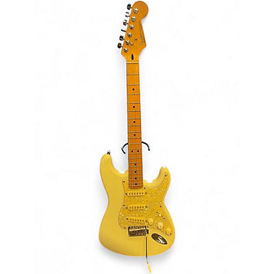 Used Fender Standard Stratocaster Antique White Solid Body Electric Guitar