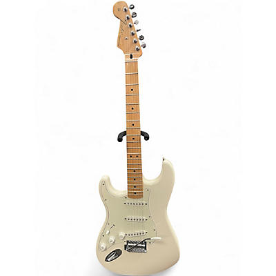 Used Fender Standard Stratocaster Arctic White Solid Body Electric Guitar