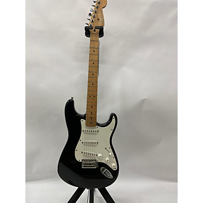 Fender Used Fender Standard Stratocaster Black And White Solid Body Electric Guitar