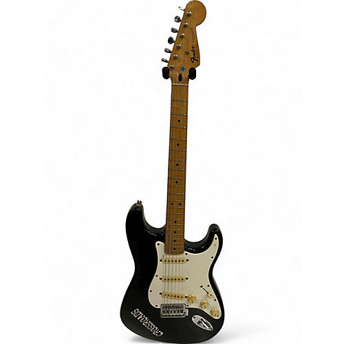 Fender Used Fender Standard Stratocaster Black Solid Body Electric Guitar Black