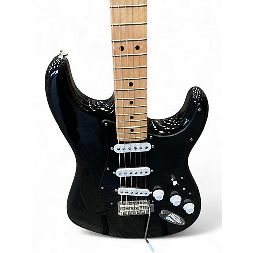 Used Fender Standard Stratocaster Black Solid Body Electric Guitar Black