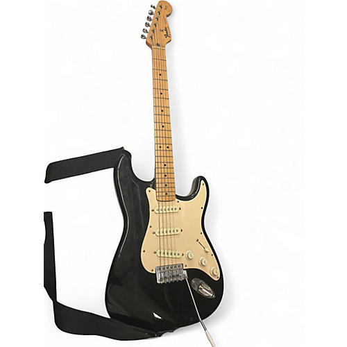 Used Fender Standard Stratocaster Black Solid Body Electric Guitar Black