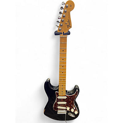 Used Fender Standard Stratocaster Black Solid Body Electric Guitar