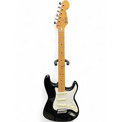 Used Fender Standard Stratocaster Black Solid Body Electric Guitar