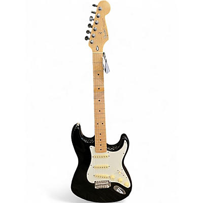 Used Fender Standard Stratocaster Black Solid Body Electric Guitar