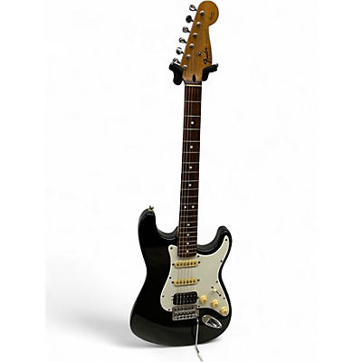 Used Fender Standard Stratocaster Black Solid Body Electric Guitar