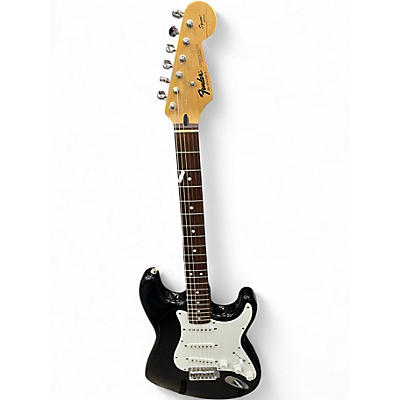 Used Fender Standard Stratocaster Black Solid Body Electric Guitar