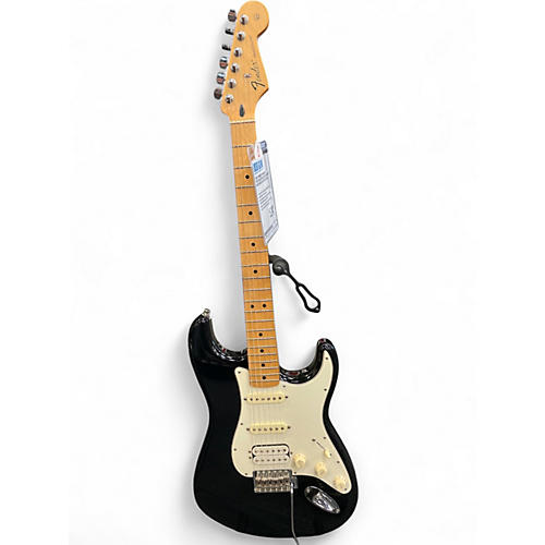 Used Fender Standard Stratocaster Black and White Solid Body Electric Guitar Black and White