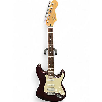 Used Fender Standard Stratocaster Burgandy Solid Body Electric Guitar