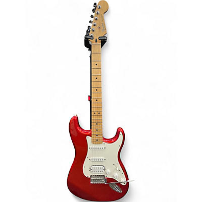 Used Fender Standard Stratocaster Candy Apple Red Metallic Solid Body Electric Guitar
