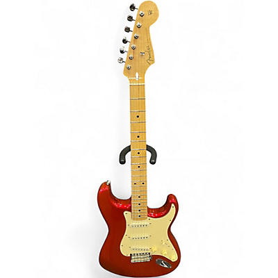 Used Fender Standard Stratocaster Candy Apple Red Metallic Solid Body Electric Guitar