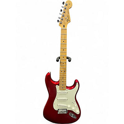 Used Fender Standard Stratocaster Candy Apple Red Solid Body Electric Guitar