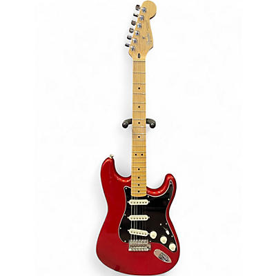 Used Fender Standard Stratocaster Candy Apple Red Solid Body Electric Guitar