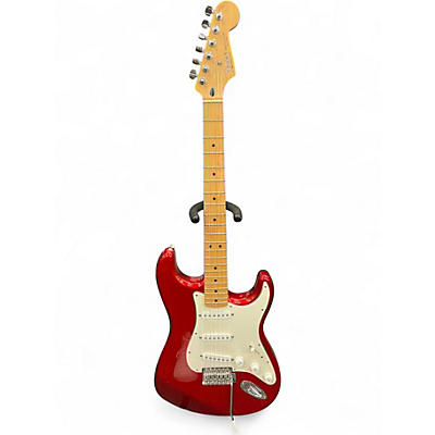 Used Fender Standard Stratocaster Candy Apple Red Solid Body Electric Guitar