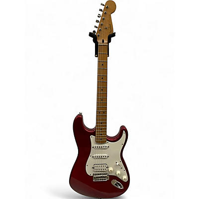 Used Fender Standard Stratocaster Candy Apple Red Solid Body Electric Guitar