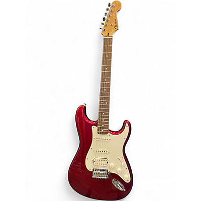 Used Fender Standard Stratocaster Candy Apple Red Solid Body Electric Guitar