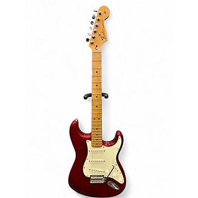 Used Fender Standard Stratocaster Candy Apple Red Solid Body Electric Guitar