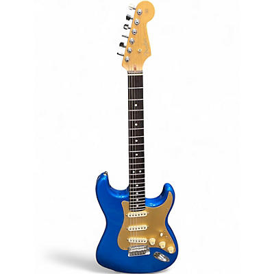 Used Fender Standard Stratocaster Chrome Blue Solid Body Electric Guitar