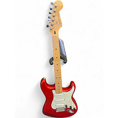 Used Fender Standard Stratocaster Chrome Red Solid Body Electric Guitar