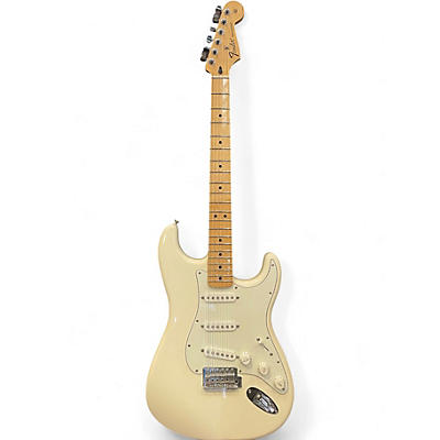 Used Fender Standard Stratocaster Cream Solid Body Electric Guitar