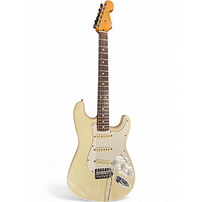Used Fender Standard Stratocaster Cream Solid Body Electric Guitar