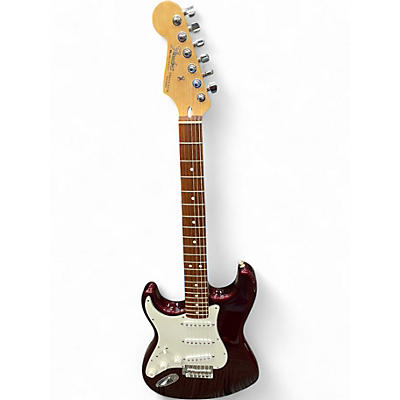 Used Fender Standard Stratocaster Crimson Solid Body Electric Guitar