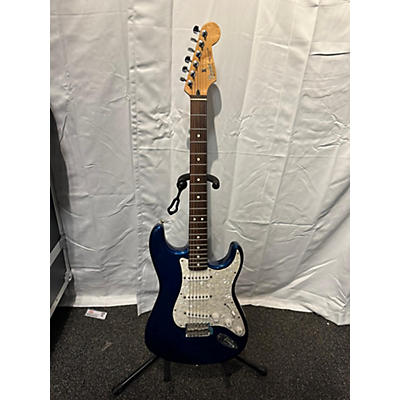 Fender Used Fender Standard Stratocaster Electron Blue Metallic Solid Body Electric Guitar