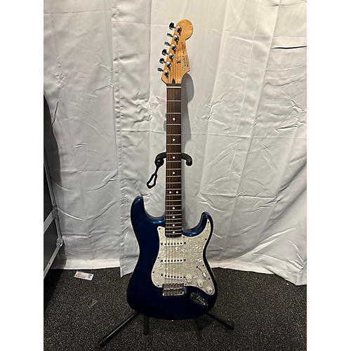 Fender Used Fender Standard Stratocaster Electron Blue Metallic Solid Body Electric Guitar Electron Blue Metallic