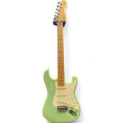 Used Fender Standard Stratocaster Green Solid Body Electric Guitar