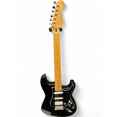 Used Fender Standard Stratocaster HSS Black Solid Body Electric Guitar