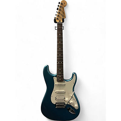 Fender Used Fender Standard Stratocaster HSS Blue Solid Body Electric Guitar