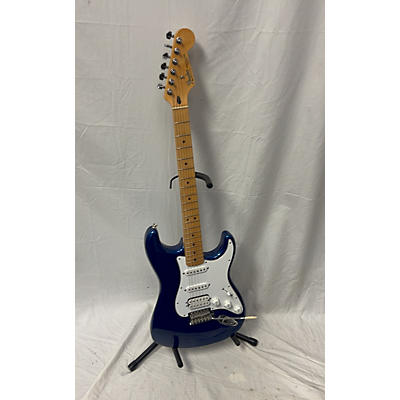 Fender Used Fender Standard Stratocaster HSS Electron Blue Solid Body Electric Guitar