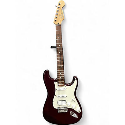 Used Fender Standard Stratocaster HSS Midnight Wine Solid Body Electric Guitar