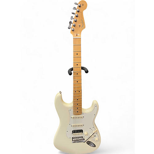 Fender Used Fender Standard Stratocaster HSS Olympic White Solid Body Electric Guitar Olympic White