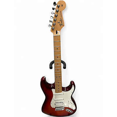 Used Fender Standard Stratocaster HSS Plus Top AGED CHERRY BURST Solid Body Electric Guitar