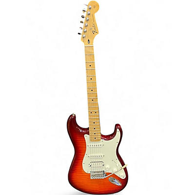 Used Fender Standard Stratocaster HSS Plus Top AGED CHERRY BURST Solid Body Electric Guitar