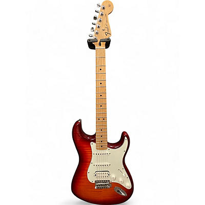 Fender Used Fender Standard Stratocaster HSS Plus Top Cherry Sunburst Solid Body Electric Guitar