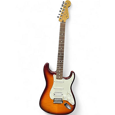 Used Fender Standard Stratocaster HSS Plus Top Tobacco Sunburst Solid Body Electric Guitar