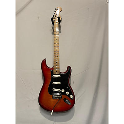 Fender Used Fender Standard Stratocaster HSS Plus Top Trans Red Solid Body Electric Guitar