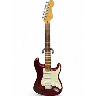 Used Fender Standard Stratocaster HSS Wine Red Solid Body Electric Guitar